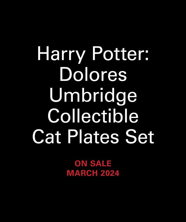 Harry Potter: Dolores Umbridge Collectible Cat Plate Set