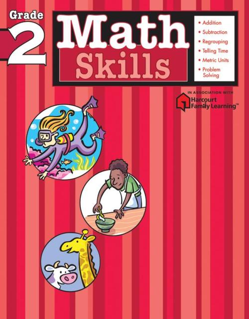 Math Skills: Grade 2 (Flash Kids Harcourt Family Learning)