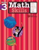 Math Skills: Grade 3 (Flash Kids Harcourt Family Learning)