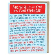 Wishes for Your Birthday Card