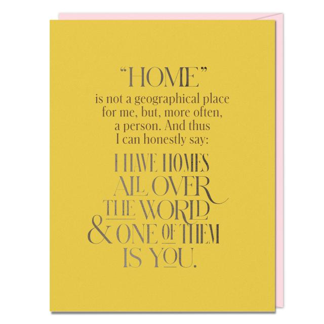 Homes All Over the World Card